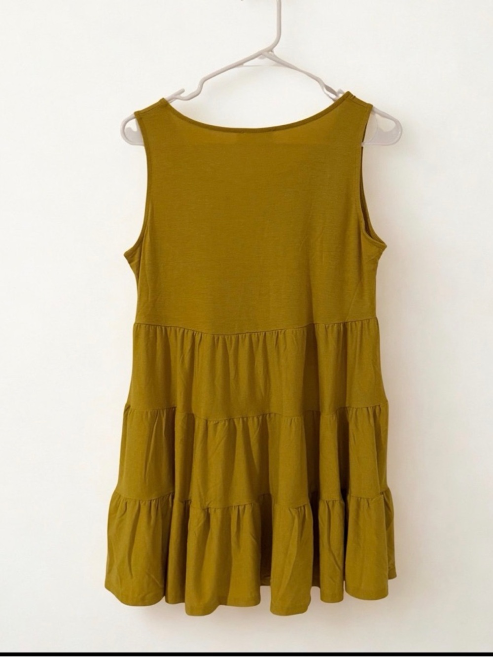 Zenana Mustard Yellow Tiered Tank - Med NWT - Picture 3 of 5